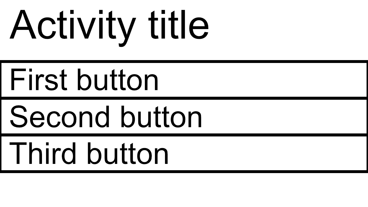 An example of simple Activity